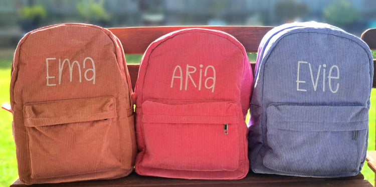 KIDS EMBROIDERED BACKPACKS